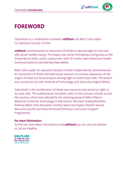 Taste Buds Introduction