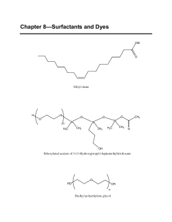 Chapter 8&mdash;Surfactants and Dyes - Marin Municipal Water District