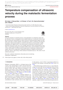 Temperature compensation of ultrasonic velocity