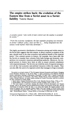 The empire strikes back: the evolution of the Eastern bloc from a