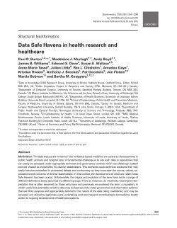 Data Safe Havens in health research and