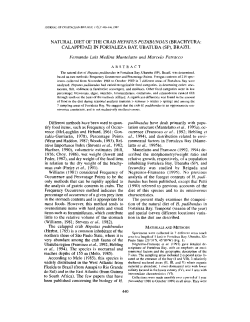 NATURAL DIET OF THE CRAB HEPATUS PUDIBUNDUS