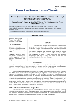 Thermodynamics of the Solvation of Lead Nitrate in Mixed Acetone