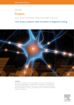 How Scopus supports rapid innovation in diagnostic testing