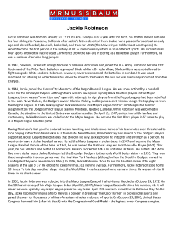 Jackie Robinson