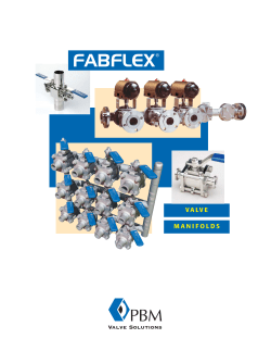 Fabflex&reg; Valve Manifolds