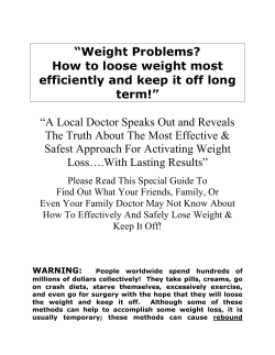 Effective Solutions for Optimal Body Chemistry of Weight Loss