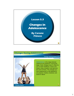 Changes During Adolescence