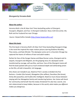 Divergent by Veronica Roth