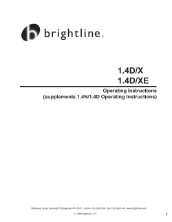 1.4D/X 1.4D/XE
