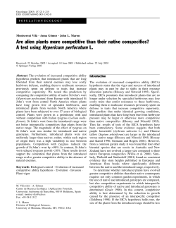 Are alien plants more competitive than their native conspecifics? A