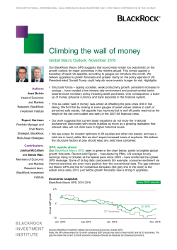 Climbing the wall of money