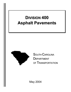 Division 400 - South Carolina Department of Transportation