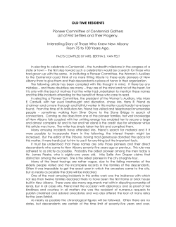 old time residents - New Albany