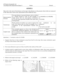 AP Human Geography Lab True Maps False Impressions