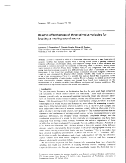 three stimulus variables for source