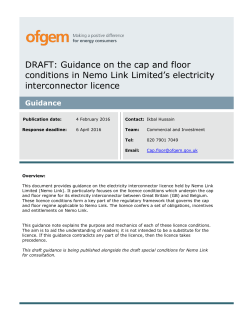 Nemo IC licence guidance