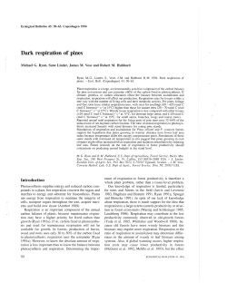 Ryan, M., S. Linder, J. Vose, and R. Hubbard. 1994. Dark respiration