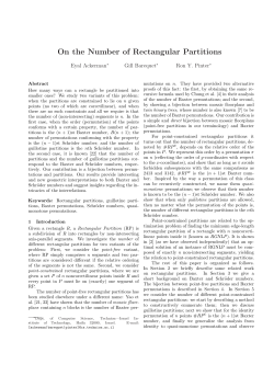 On the Number of Rectangular Partitions