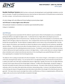 HIGH EFFICIENCY&ndash; 100% FILL FACTOR white paper