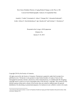 How Genes Modulate Patterns of Aging