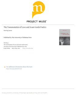 the chapter on Nathaniel Mackey`s work
