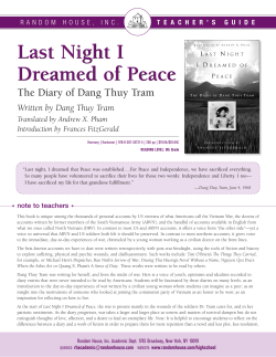 Last Night I Dreamed Of Peace