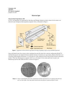 Electron Spin - Illinois State Chemistry