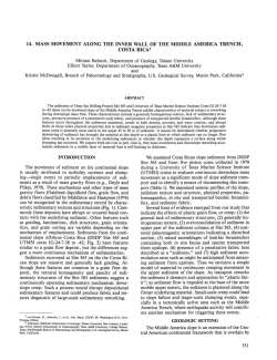 14. Mass Movement along the Inner Wall of the Middle America