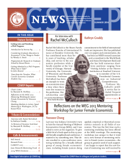 Rachel McCulloch - American Economic Association
