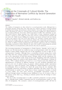 Living at the Crossroads of Cultural Worlds