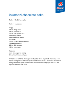 inkomazi chocolate cake