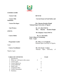 HCM342 - National Open University of Nigeria
