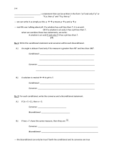 a statement that can be written in the form &ldquo;p if and only if q&rdquo;