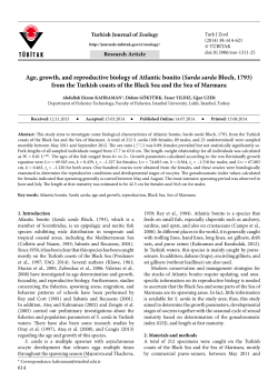 Age, growth, and reproductive biology of Atlantic bonito (Sarda