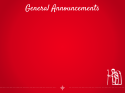 General Announcements