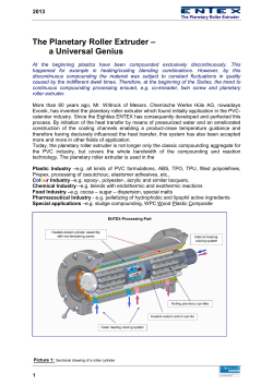 The Planetary Roller Extruder