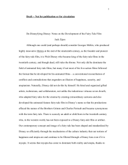 Zipes De-Disneyfing Disney