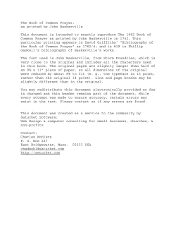 Form of Prayer for the 30th Day of January