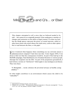 Mind Your P`s and Q`s&hellip; or Else!