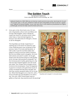 CommonLit | The Golden Touch