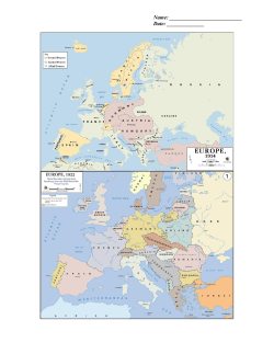Europe After WWI map analysis