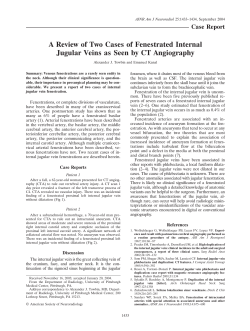A Review of Two Cases of Fenestrated Internal Jugular Veins as