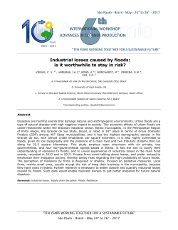 Industrial losses caused by floods: is it worthwhile to stay in risk?