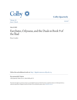 Eurybates, Odysseus, and the Duals in Book 9 of the Iliad