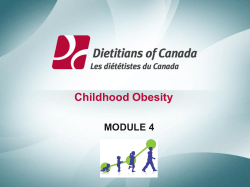 Childhood Obesity - Dietitians of Canada