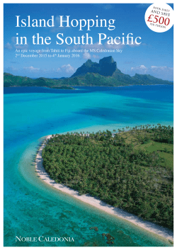 Island Hopping in the South Pacific