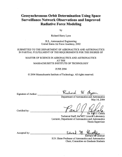 Chapter 3 Solar Radiation Pressure Force Modeling
