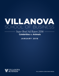 Super Bowl Ad Report 2016