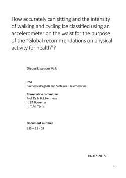 How accurately can sitting and the intensity of walking and cycling
